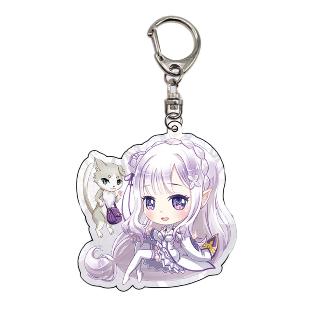 Móc Khóa Mặt Hình Nhân Vật Anime Rem Nhật Bản