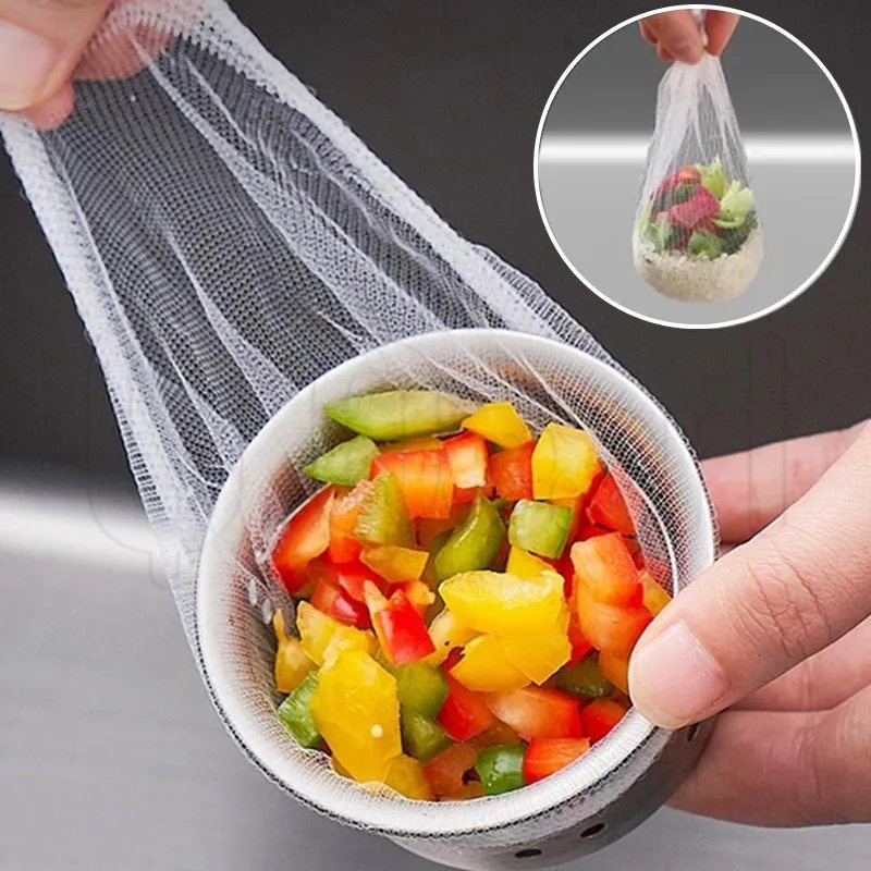 Set 30 / 100 Túi Lưới Lọc Rác Dùng Một Lần Cho Bồn Rửa Chén