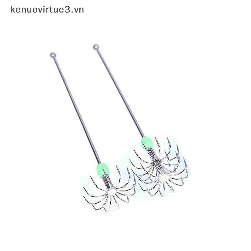 Lưỡi Câu Cá Hình Con Mực Hai Lớp Bằng Thép Không Gỉ