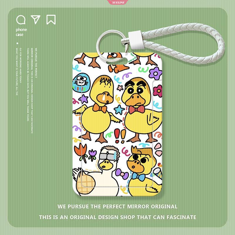 1 Móc Khóa Đựng Thẻ ID Hình Cậu Bé Bút Chì Shin-chan Dễ Thương