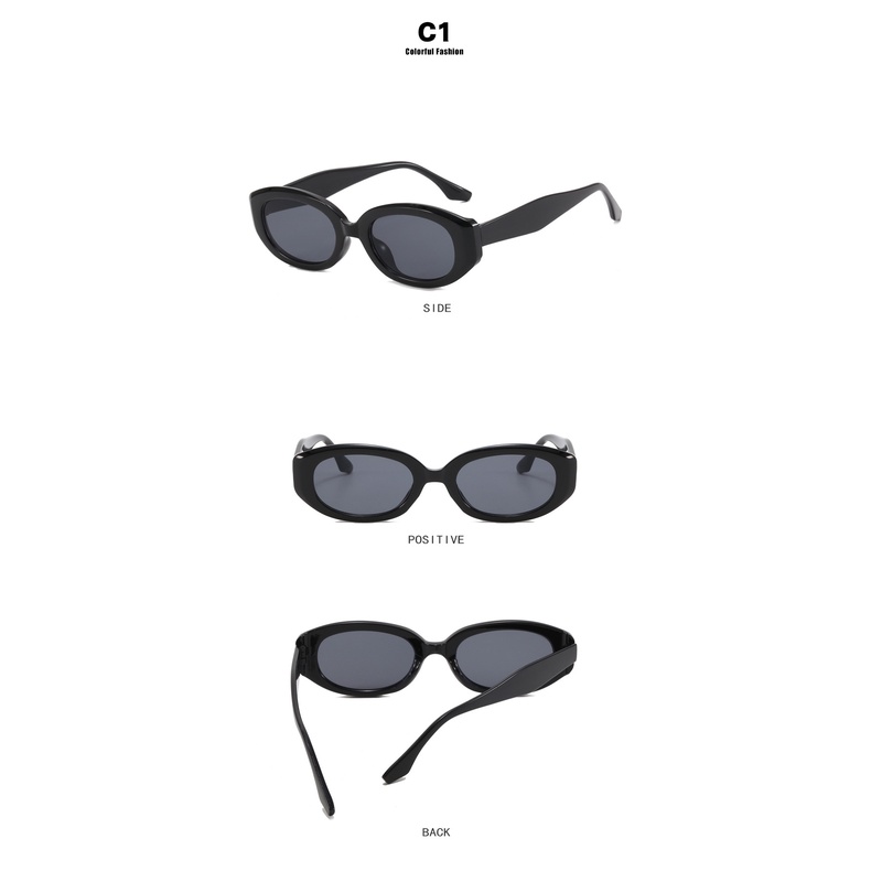 Kính Mát Oval Nhỏ Mới Chống Tia UV400 Phong Cách Cổ Điển Dành Cho Nam Nữ
