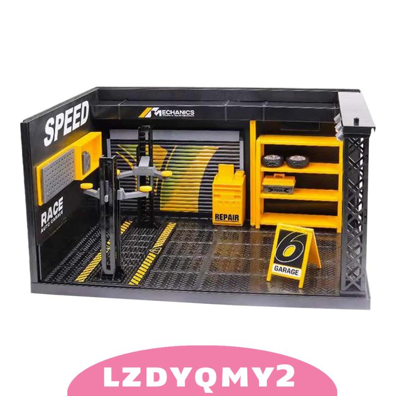 Ốp Mô Hình Trưng Bày Gara Trưng Bày Mô Hình Cửa Hàng Có Đèn LED Trang Trí Tiểu Cảnh 1 / 24