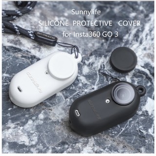 Sunnylife cho Insta360 GO 3 Silicone trường hợp ngón tay cái máy ảnh ống kính bìa bảo vệ trường hợp ràng buộc
