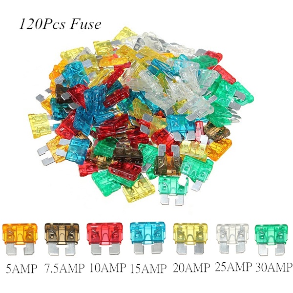 Electrapick Set 160 Cầu Chì Lưỡi Nhỏ Vừa Cho Xe Hơi / Xe Tải 5 / 7.5 / 10 / 15 / 20 / 25 / 30a