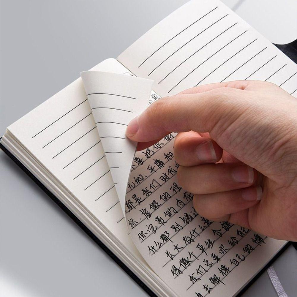 Sổ Tay Bìa Da PU 100 Trang Bìa Dày Khổ A7 Tiện Dụng Cho Học Sinh