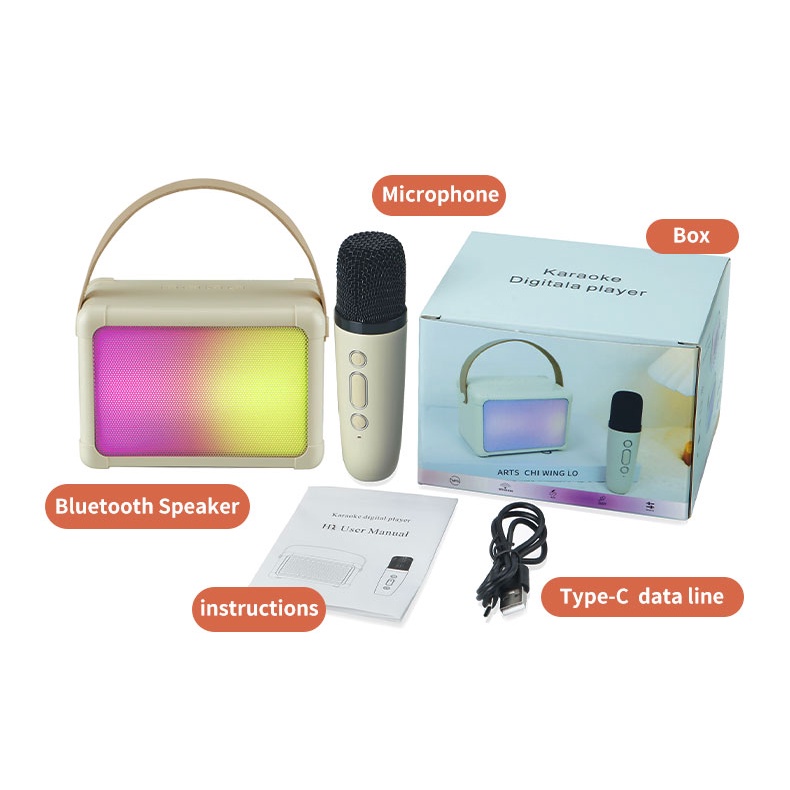 Loa ngoài trời Mic Karaoke Bluetooth SPRISE H2 Micro di động