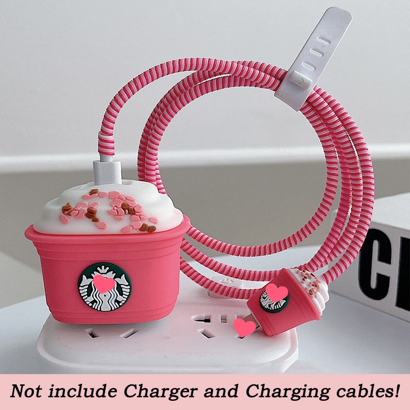 Vỏ Bảo Vệ Hộp Sạc Nhanh 4 Trong 1 Hình Búp Bê Barbie Dễ Thương