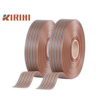 RIRIHI Cuộn Dây Ruy Băng Màu Cầu Vồng 1M 10P / 12P / 14P / 16P / 20P / 26P / 34P / 40P / 50P 1.27mm
