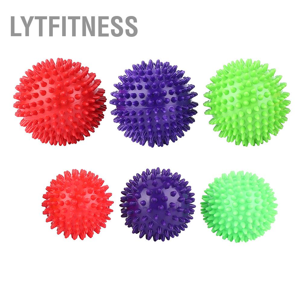 LYTFitness Con lăn massage bằng nhựa bền Cơ thể bóng có gai Tập dục Dụng cụ thư giãn ngón tay 7 5cm/9cm