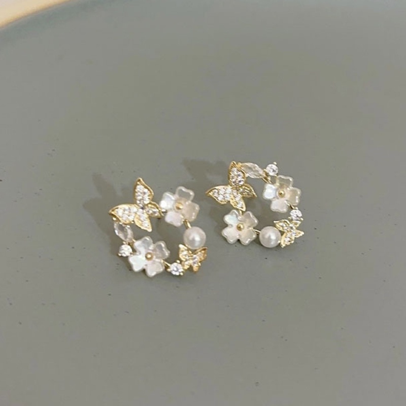 Khuyên Tai Hình Hoa Bướm Phong Cách Mới 2023 Cho Nữ YR