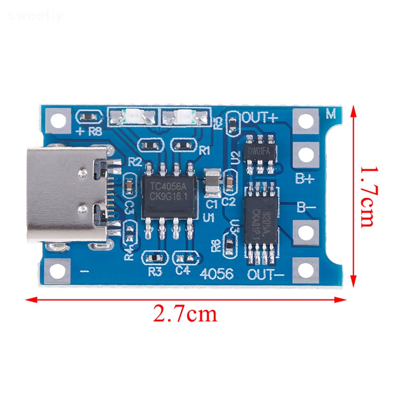Bảng Mạch Sạc Loại c tp4056 18650 lithium 5v 1a Mới
