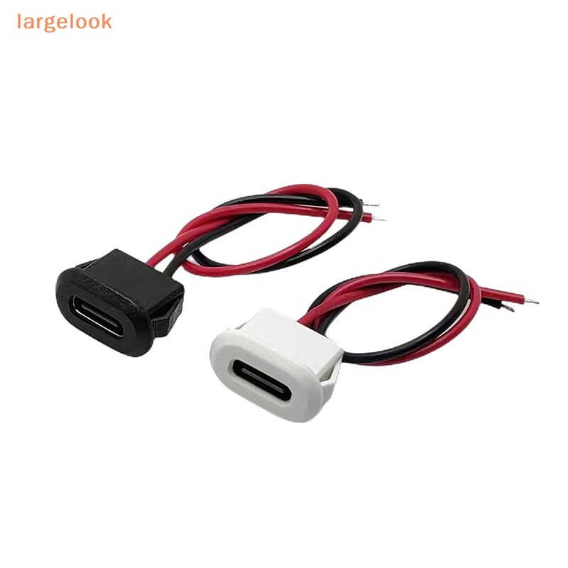 Set 2 Đầu Tiêm Type-C Bằng Nhựa Chống Thấm Nước Toàn Diện Với Giao Diện Sạc Điện Và Dây Cắm Tiện Dụng