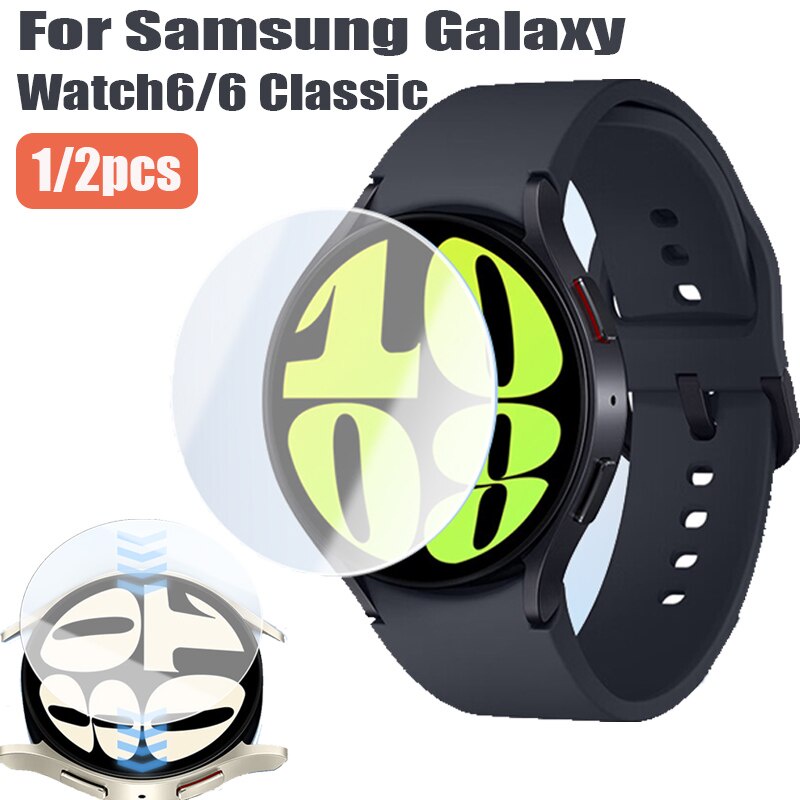 Miếng Dán Hydrogel Mềm Bảo Vệ Màn Hình Đồng Hồ Thông Minh Samsung Galaxy Watch 6 40mm 44mm Galaxy Watch 6 Classic 43mm 47mm