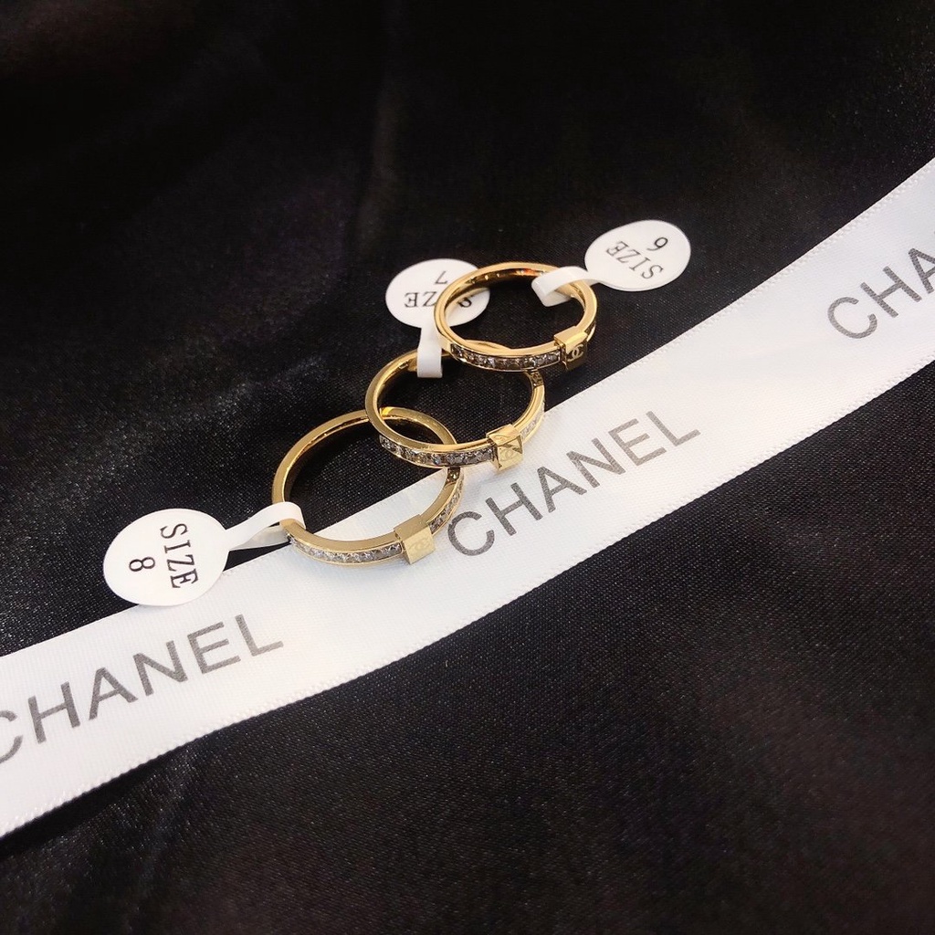 Nhẫn Đeo Tay cc Mạ Vàng Bạc 925 Phong Cách Hàn Quốc Đơn Giản Sáng Tạo Dành Cho Nữ