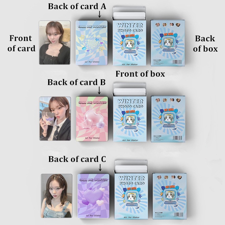50pcs/box AESPA Photocards Album KARINA NINGNING WINTER GISELLE Laser Lomo Cards Kpop Postcards Fan Colletion Kpopfan store