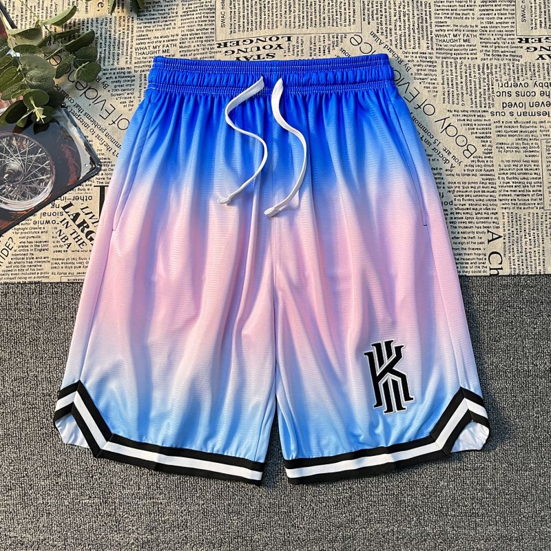 NBA Quần Short Bóng Rổ Thể Thao Bóng Rổ Mỹ Dáng Rộng Thoáng Khí Nhanh Khô Thêu Logo Kyrie Irving 7 Màu Tùy Chọn M-5XL Cho Nam
