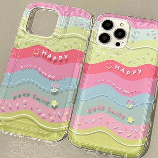 Vỏ điện thoại rainbow soft tpu tương thích cho iphone 14 13 11 12 pro xs max x xr 7 8 plus vỏ trong suốt vỏ chống sốc silicon