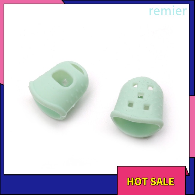 Re 1 cặp đàn guitar kalimba ngón tay cái chọn ngón tay bảo vệ silica gel cũi ngón tay đầu ngón tay nắp bảo vệ móng tay