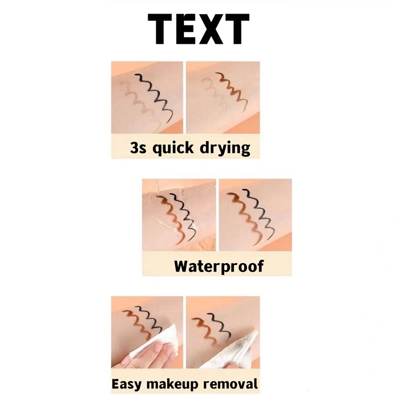 Bút kẻ mắt trang điểm mắt hai đầu abpopa & lying tằm lâu trôi khô nhanh