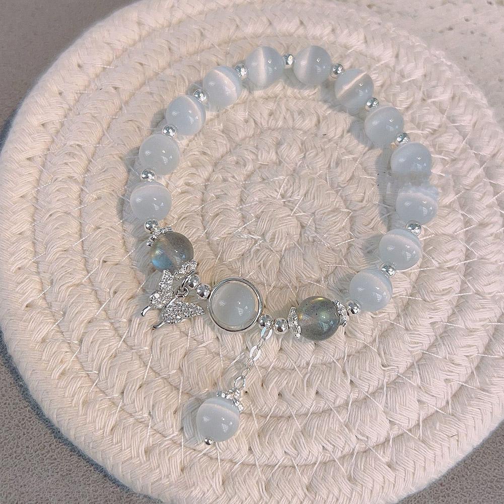 Ins style butterfly bracelet fashion grey moonlight bracelet bracelet nữ đơn giản j1y7