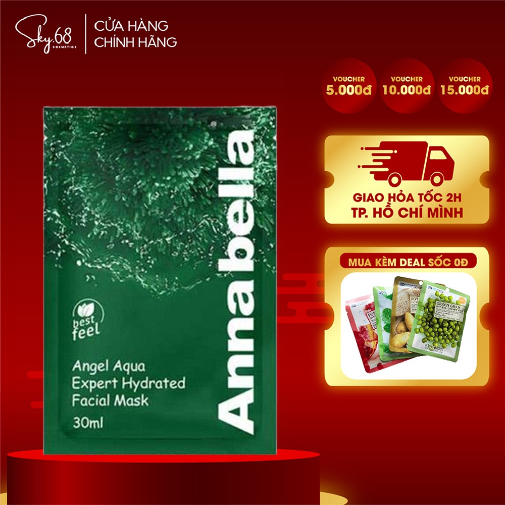 Mặt nạ tảo biển Annabella Angel Aqua Expert Hydrated Facial Mask 30ml