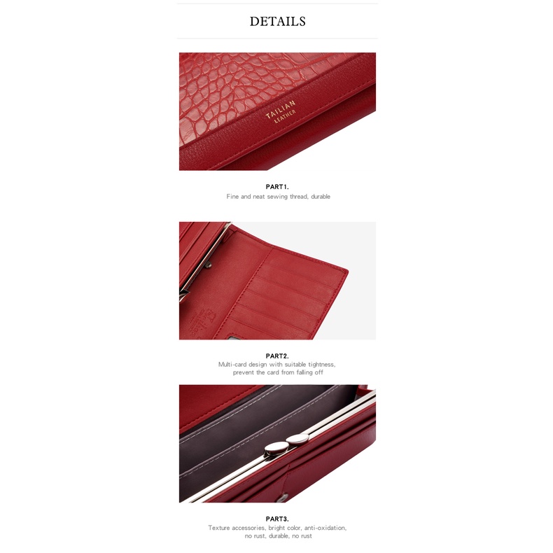 Ví Cầm Tay Đa Năng Họa Tiết Da Cá Sấu Phong Cách Âu Mỹ Cho Nữ