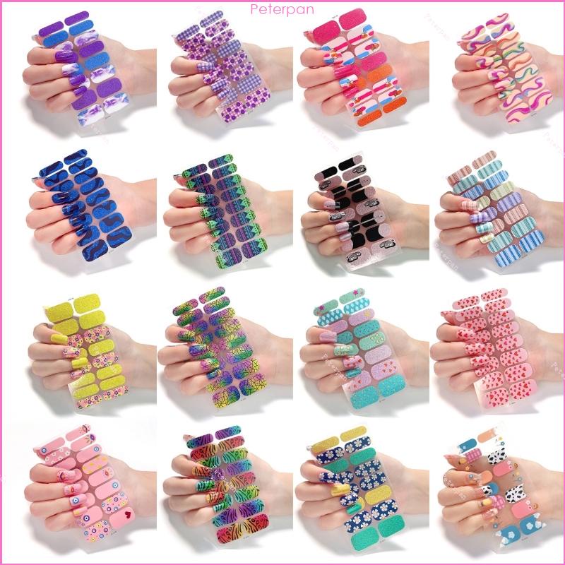 Pepa full nail wraps gel nail stickers full nail wrap stickers semi cured