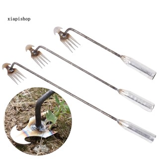 Xps ergonomic weeder 4 teeth weeder lazy weeding uprooting weeding tool dual purpose hand remover weed hoe 4 teeth mangan steel forged hand weeder hiệu quả cho bề mặt