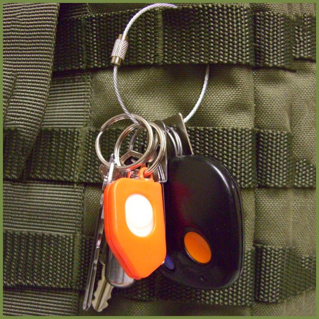 Nhẫn chìa khóa đầy màu sắc móc khóa bằng thép không gỉ dụng cụ ngoài trời dây chìa khóa nhẫn cho cắm trại ngoài trời kouvn