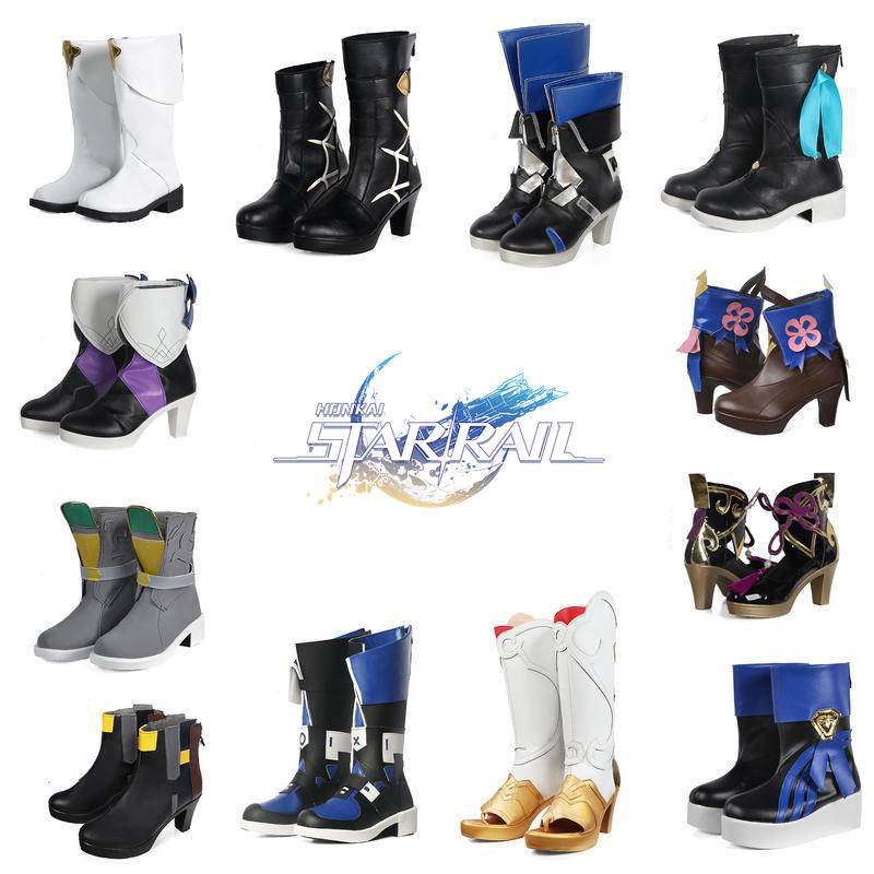 : Weetrose : honkai star rail shoes boots sandal game cosplay shoes kafka qingque silver wolf yukong fu xuan herta seele march 7th blade