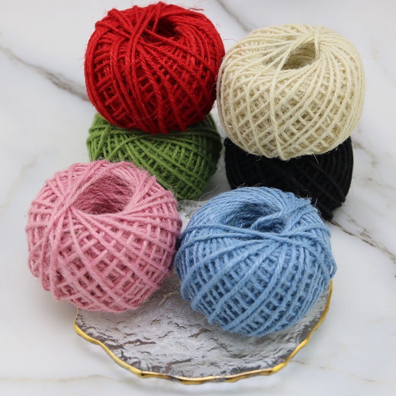 3mm phong cách retro handmade sáng tạo dây gai dầu trang trí bình vật liệu trang trí mặt dây chuyền