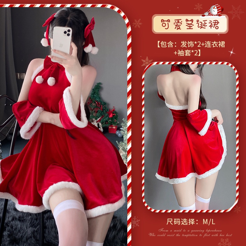 Bộ Đồ Hoá Trang Giáng Sinh Noel Gợi Cảm Quyến Rũ S26