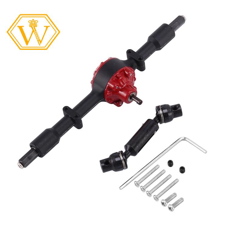 Cầu trục sau bằng kim loại với trục truyền động cho wpl d12 b14 b24 b16 b36 c14 c24 c34 c44 rc phụ kiện nâng cấp ô tô, 1