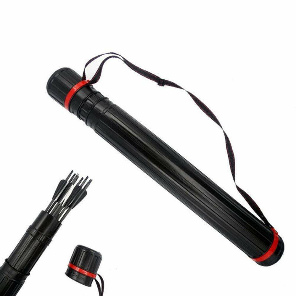 Archery arrow quiver holder case back shoulder tube 63-105cm chiều dài mở rộng