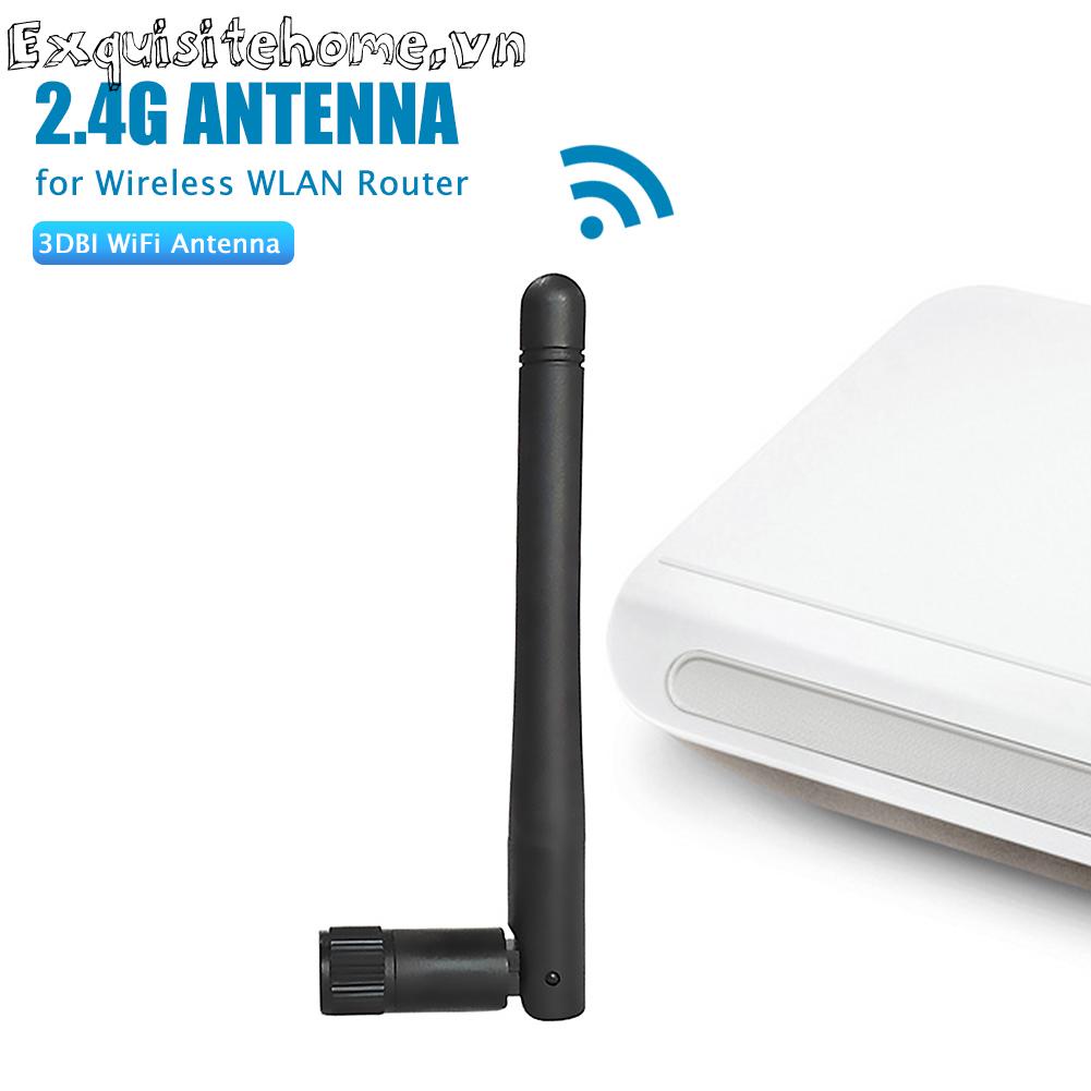 2.4ghz 3dbi wifi antenna sma nam băng tần kép trên không cho bộ định tuyến wlan không dây