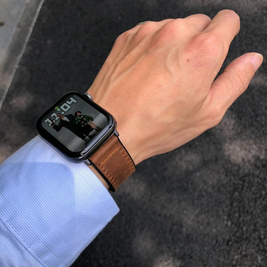 Dây Đeo Bằng Da Thật Dành cả nam và nữ Cho Apple Watch Series 8 7 6 SE 5 4 49mm 41mm 40mm 44mm 45mm