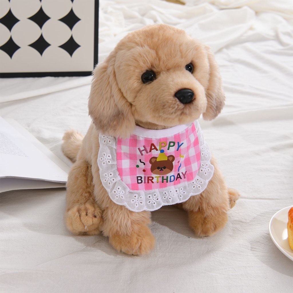 Khăn nước bọt cho thú cưng phụ kiện cho chó mèo sinh nhật mùa hè và mùa thu khăn nước bọt teddy có thể điều chỉnh và đáng yêu cho gấu bông