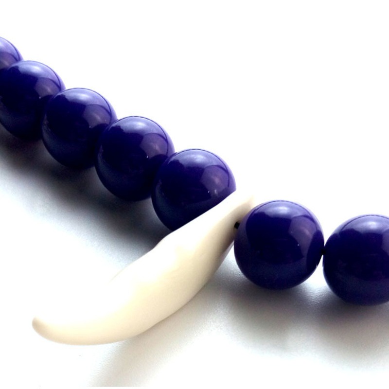 Anime inuyasha vòng cổ trang sức của bốn linh hồn cosplay màu tím đính cườm sói răng dây chuyền choker trang sức unisex halloween phụ kiện thời trang