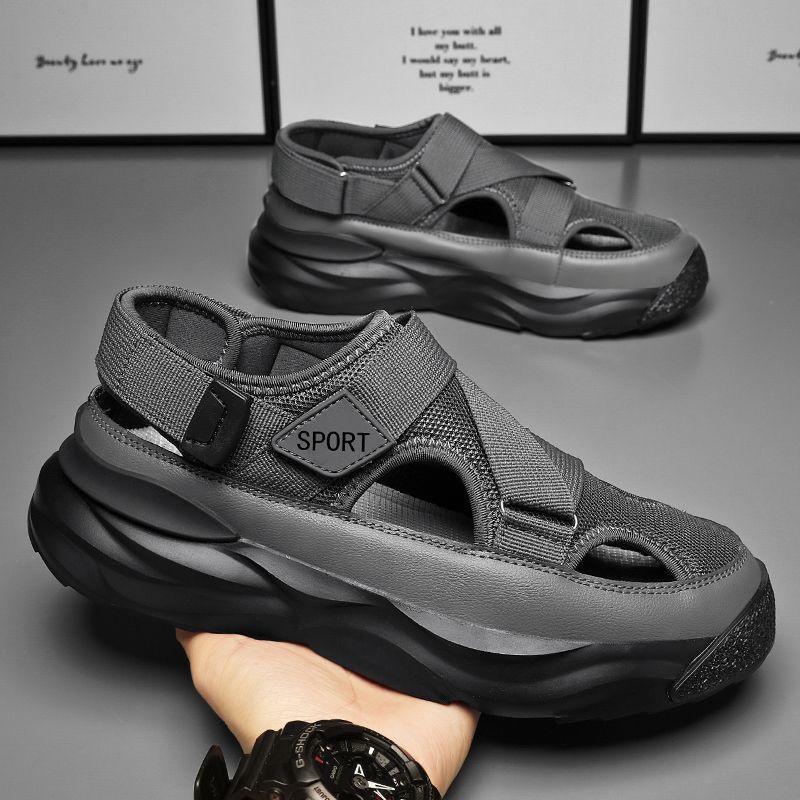 Giày Sandal Đục Lỗ Thời Trang Mùa Hè Phong Cách Mới Cho Nam
