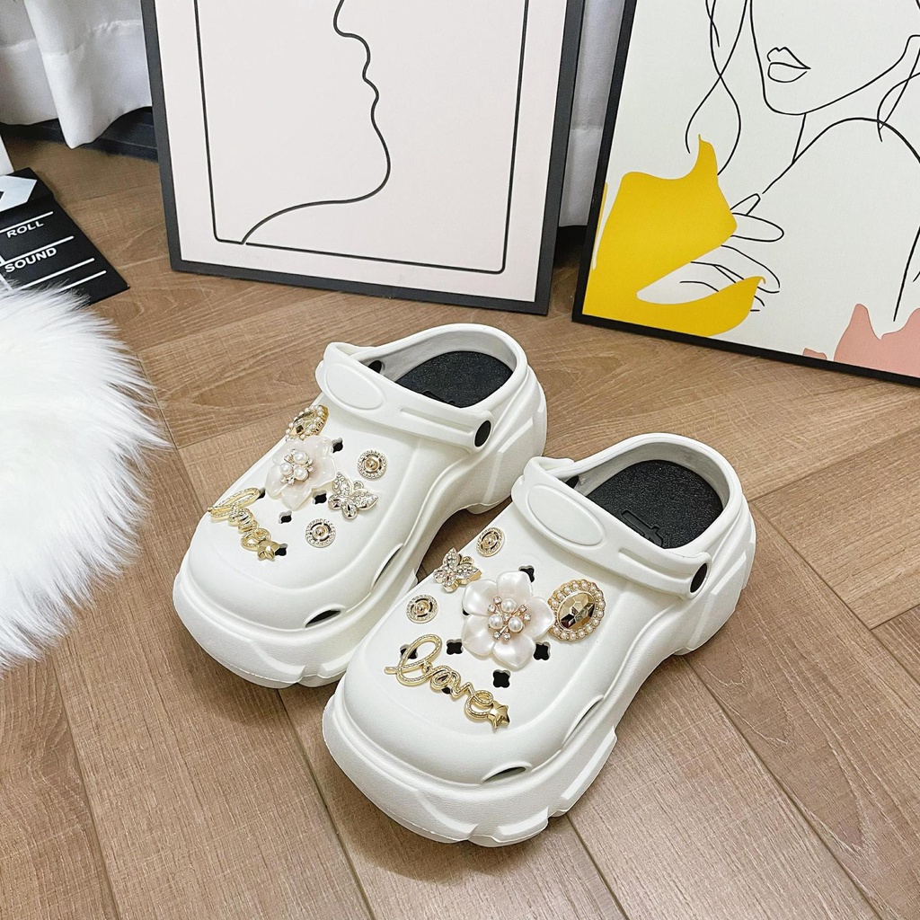 HHH Dép CROSS 5CM dép Sandal nữ Mùa hè Đế Dày thoải mái Xinh Xắn  B98G14I