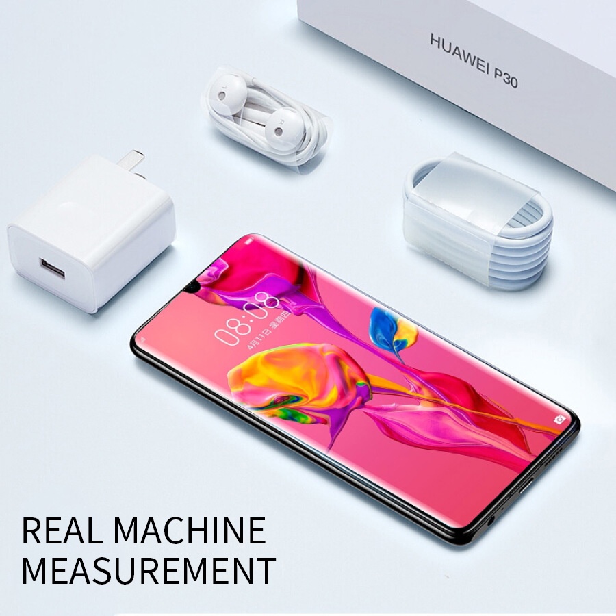 Bảo vệ màn hình bằng kính cường lực cong đầy đủ cho huawei p30 p40 p50 pro mate 20 30 40 nova 8 9 10 pro