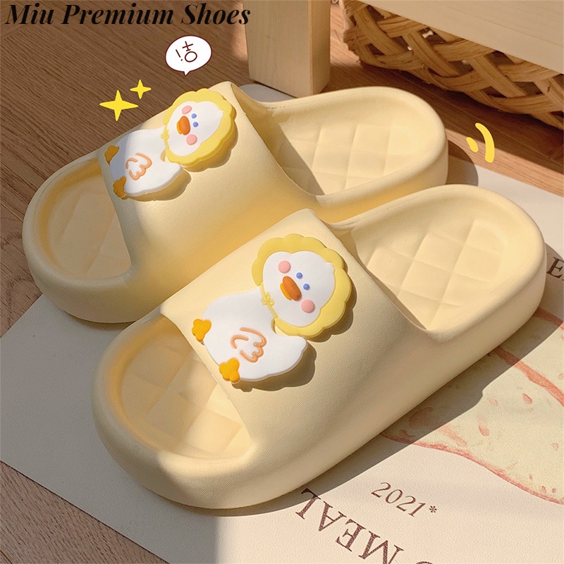 Chất liệu eva mềm mại dễ thương dép vịt dễ thương trang chủ chống trượt và chống mùi dép đi trong nhà của phụ nữ sandal đế bằng