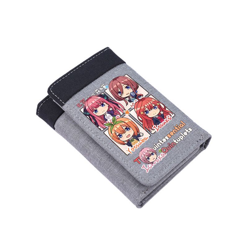 The Quintessential Quintuplets Anime Peripheral Short Wallet Bride Nakano Sanjou Portable Card Case Student Wallet