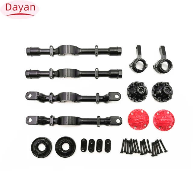 Dayan vỏ trục trước và sau bằng kim loại cho wpl b-16 b-16k b-36 b-36k xe tải quân sự bộ phận nâng cấp ô tô rc