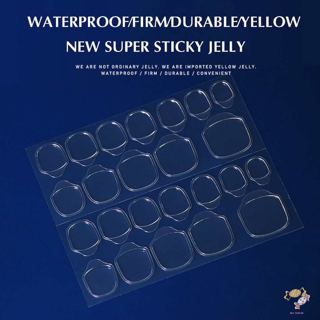 YADORNOS Keo dán móng tay jelly stickers double sided tape nâng cấp tăng cường