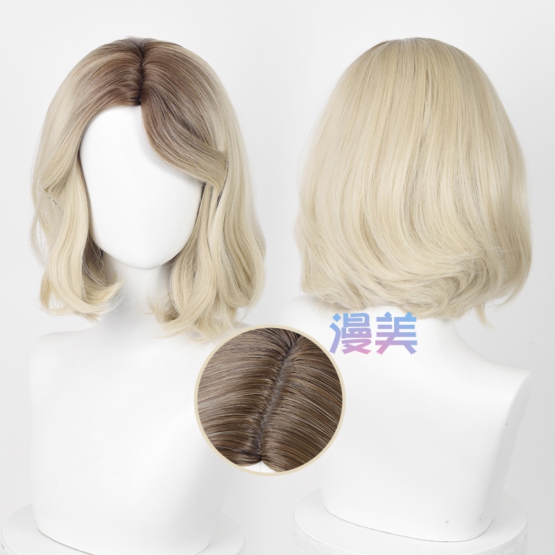 Gwen Stacy Spiderman Across The Spider Verse Cosplay Wig Pink Gradient Wig Anime Cosplay Wigs Heat Resistant Synthetic Hair