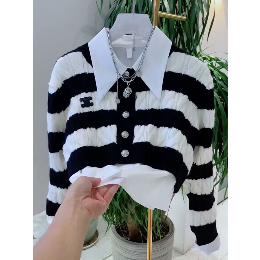 Set Áo Len Tay Dài + Chân Váy Lưng Cao Thời Trang Nữ Tính