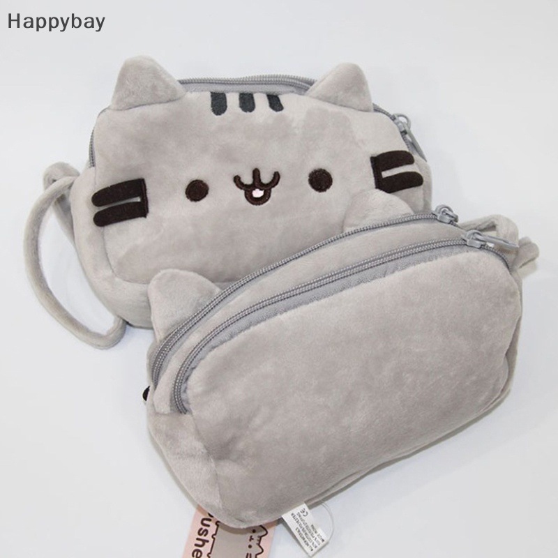 Kawaii hộp đựng bút chì mèo sang trọng hai lớp túi bút chì hoạt hình dễ thương văn phòng phẩm hàn quốc mỹ phẩm túi đựng bút chì đồ dùng văn phòng được bán