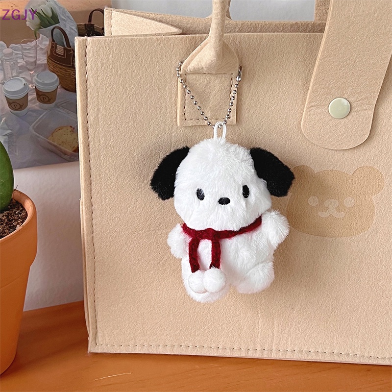 Terokk cartoon dog doll keychain phụ nữ dễ thương sang trọng dog keyring cho bé gái quà tặng sáng tạo car keychain mới