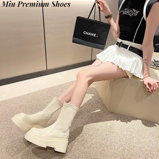 Bốt nền tảng 7,5cm của phụ nữ skinny tall handsome knight boots